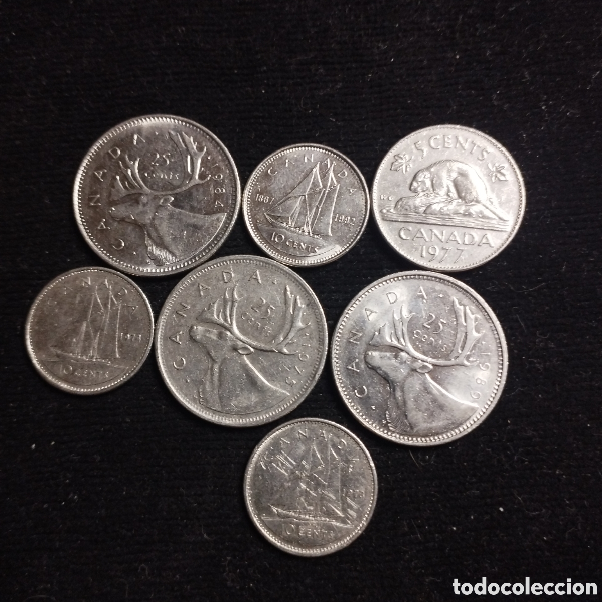 Monedas antiguas de Am&eacute;rica: Lote x 7 monedas. Canad&aacute; - Foto 2