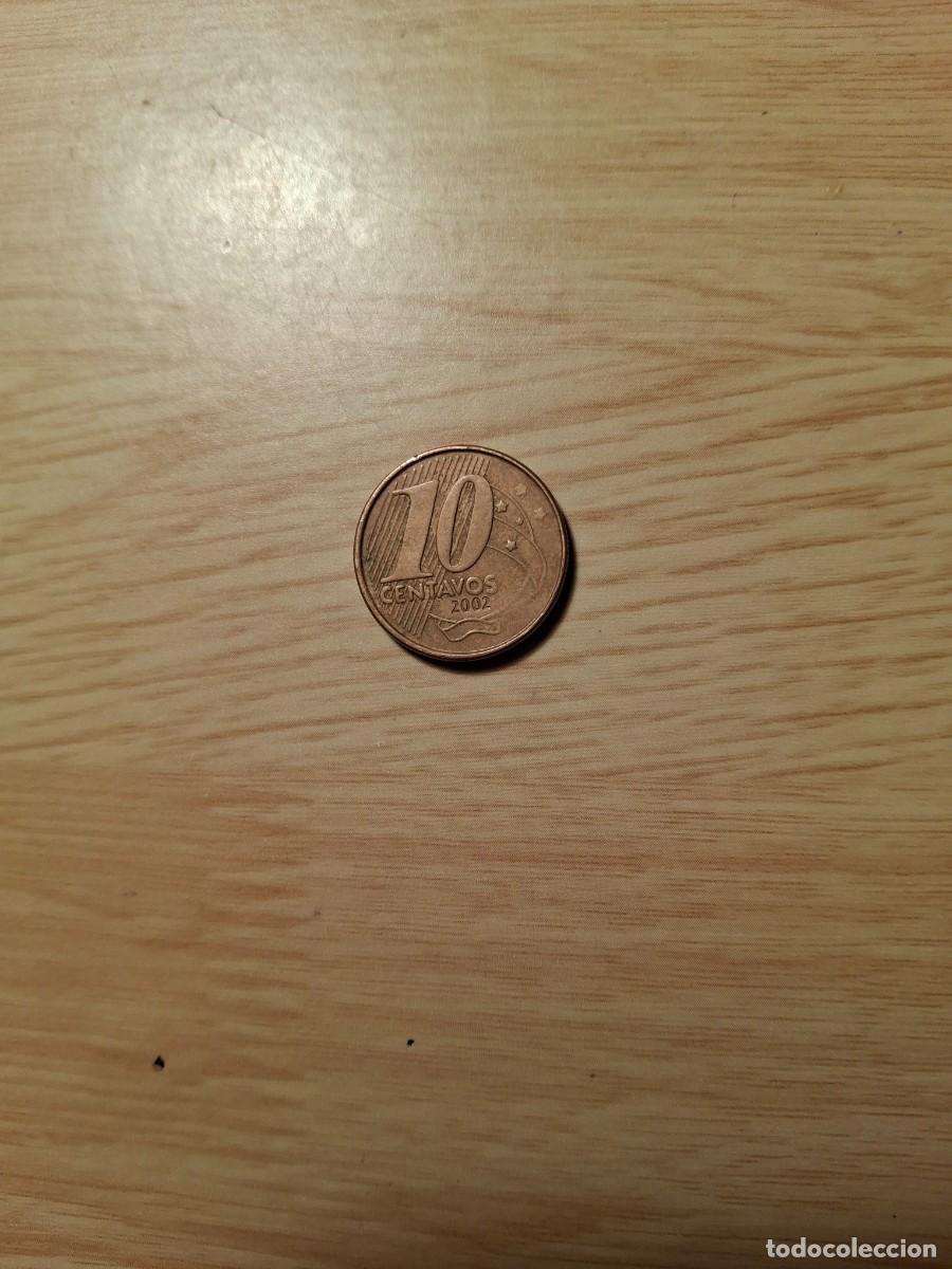 Monedas antiguas de Am&eacute;rica: 10 centavos Brasil 2002 - Foto 1