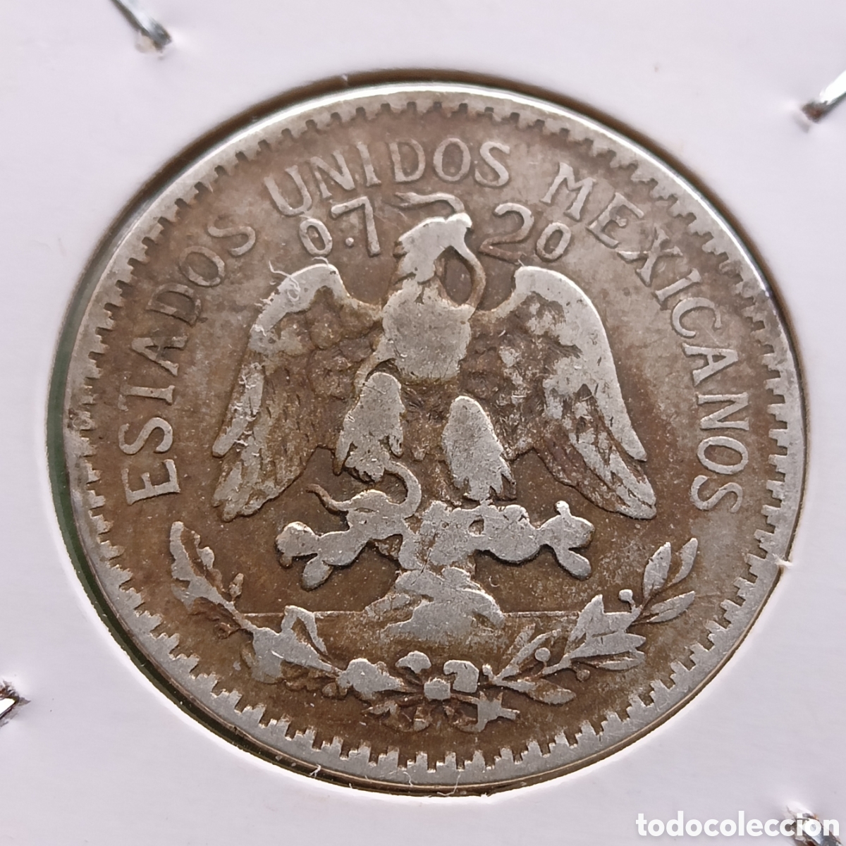 Monedas antiguas de Am&eacute;rica: 50 Centavos 1920. M&eacute;xico. - Foto 2