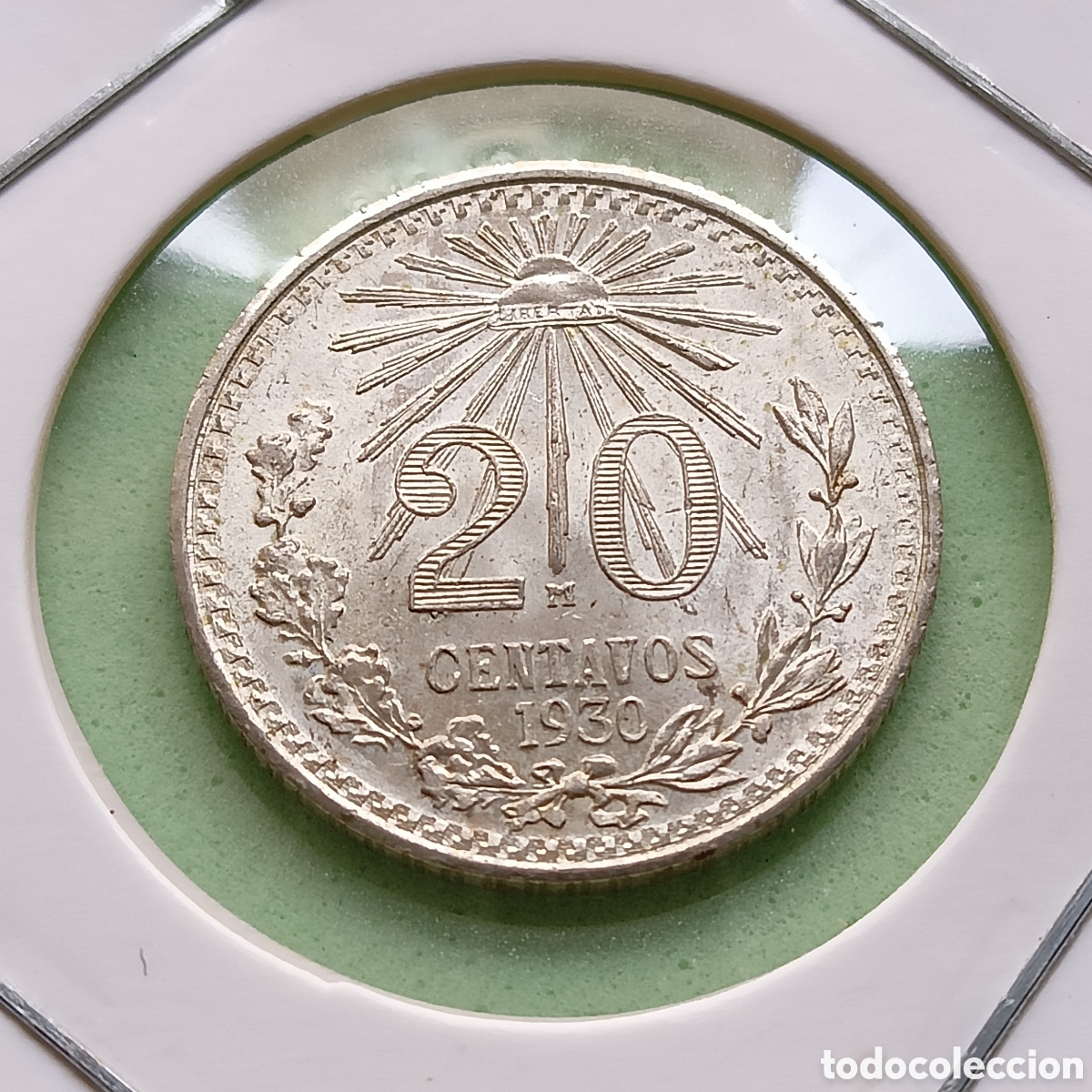 Monedas antiguas de Am&eacute;rica: 20 Centavos M&eacute;xico. 1930. EBC - Foto 1