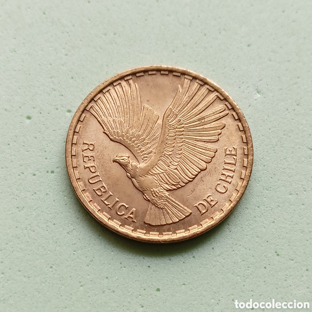 Monedas antiguas de Am&eacute;rica: 2 C&eacute;ntimos 1969. Chile - Foto 2