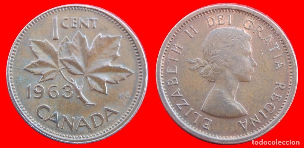 Monedas antiguas de Am&eacute;rica: 1 CENTAVO 1963 CANADA-117885 - Foto 1