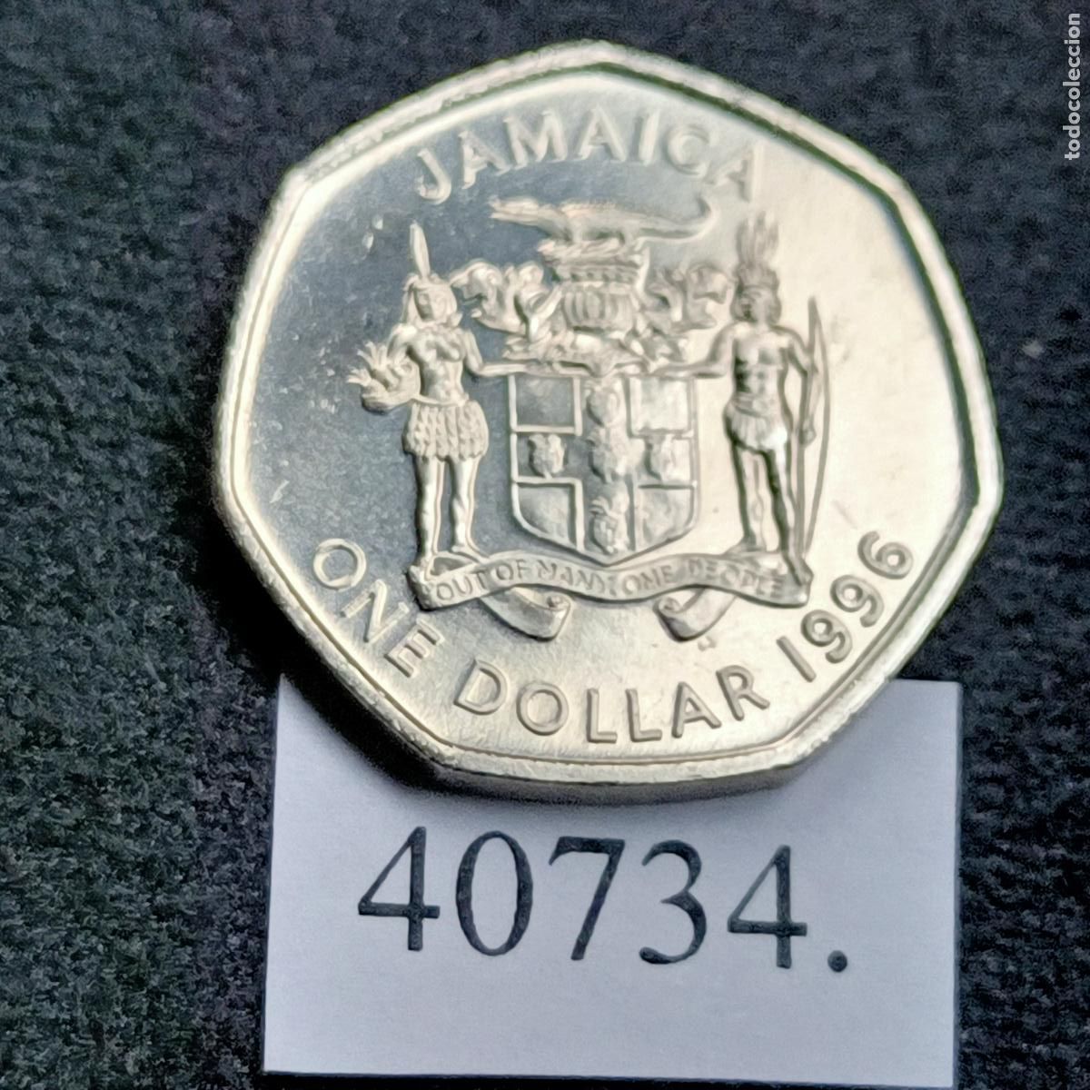 Monedas antiguas de Am&eacute;rica: Jamaica 1 dolar 1996 - Foto 1