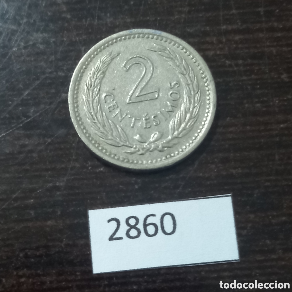 Monedas antiguas de Am&eacute;rica: Uruguay 2 centesimos 1953 - Foto 2