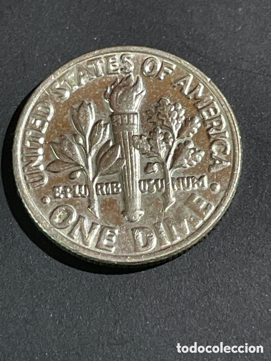 Monedas antiguas de Am&eacute;rica: Moneda EEUU ONE dime 1985 - Foto 1