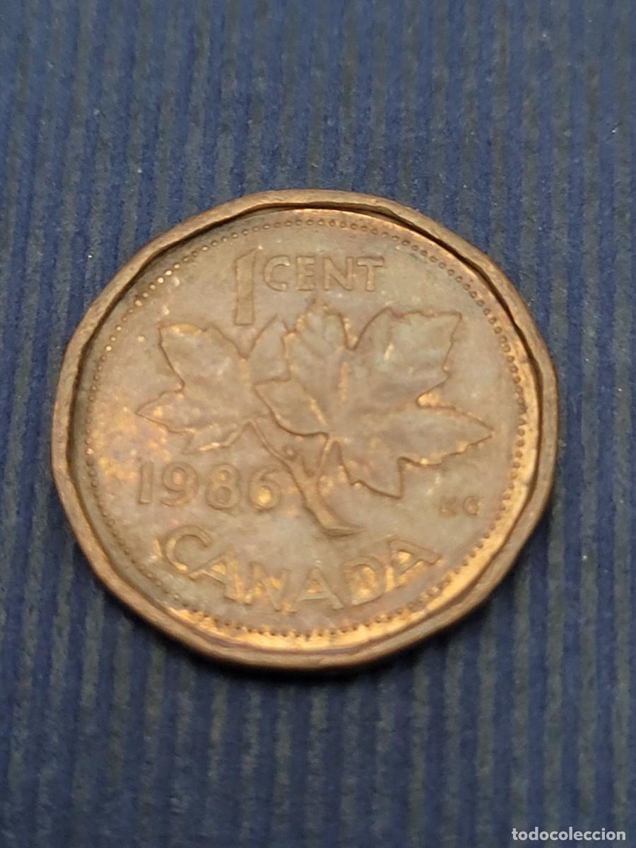 Monedas antiguas de Am&eacute;rica: Moneda 1 centavo 1986 Canad&aacute; - Foto 2