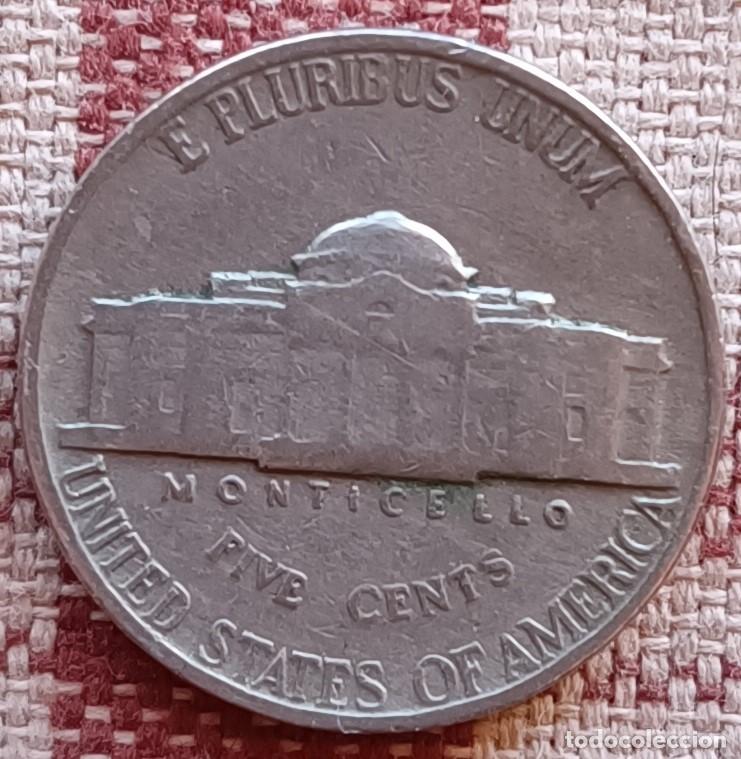 Monedas antiguas de Am&eacute;rica: Moneda de 5 centavos de 1942 - U.S.A. - Foto 2