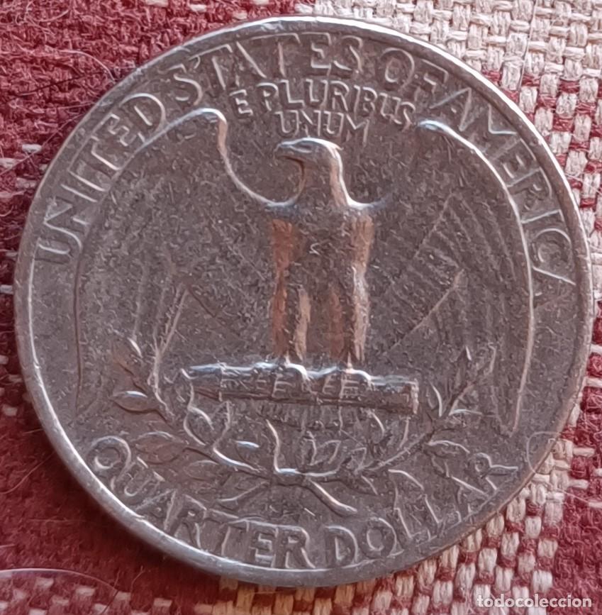 Monedas antiguas de Am&eacute;rica: Moneda de 1 quarter dollar de 1966 - U.S.A. - Foto 2