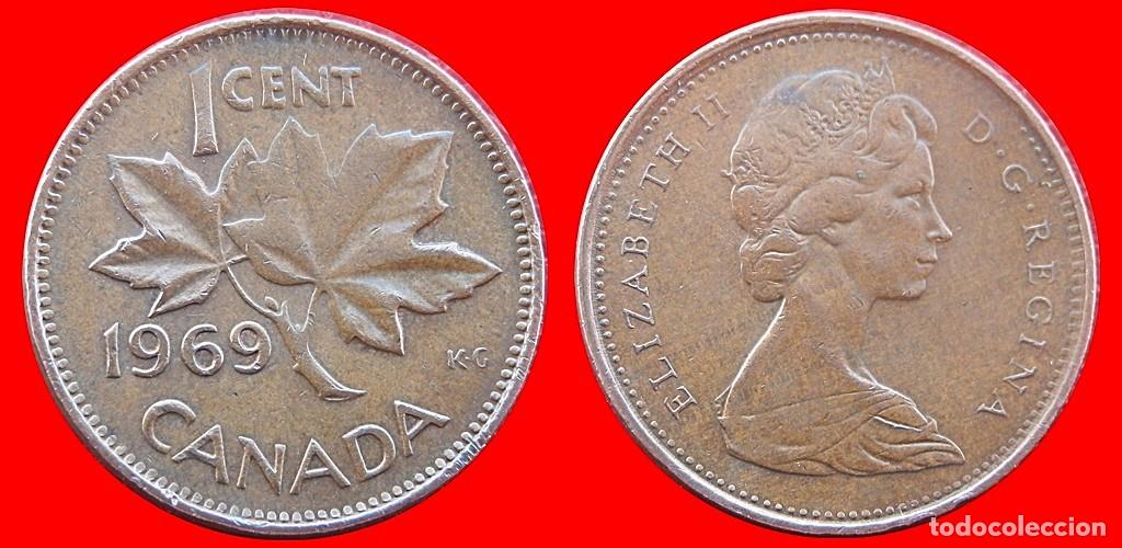 Monedas antiguas de Am&eacute;rica: 1 CENTAVO 1969 CANADA-118348 - Foto 1