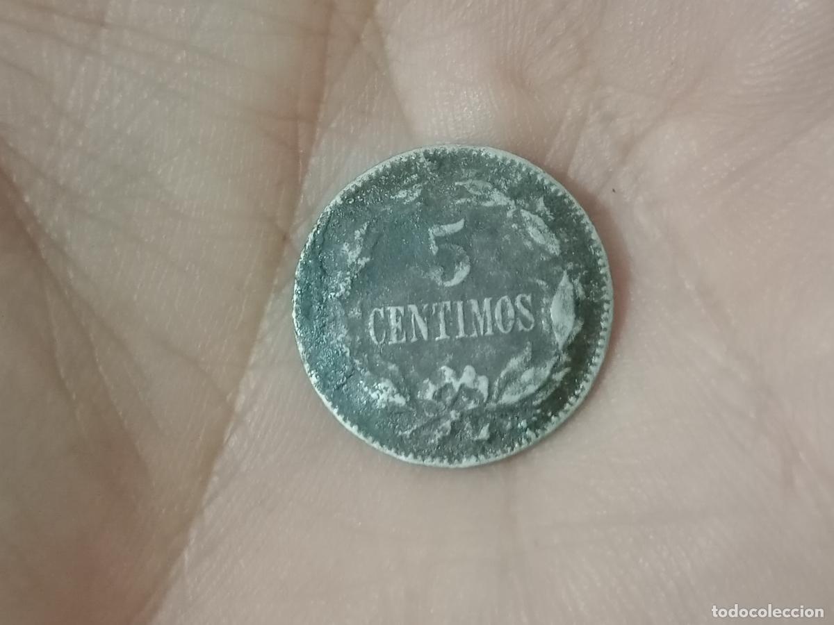 Monedas antiguas de Am&eacute;rica: 5 C&Eacute;NTIMOS VENEZUELA 1896 - Foto 2