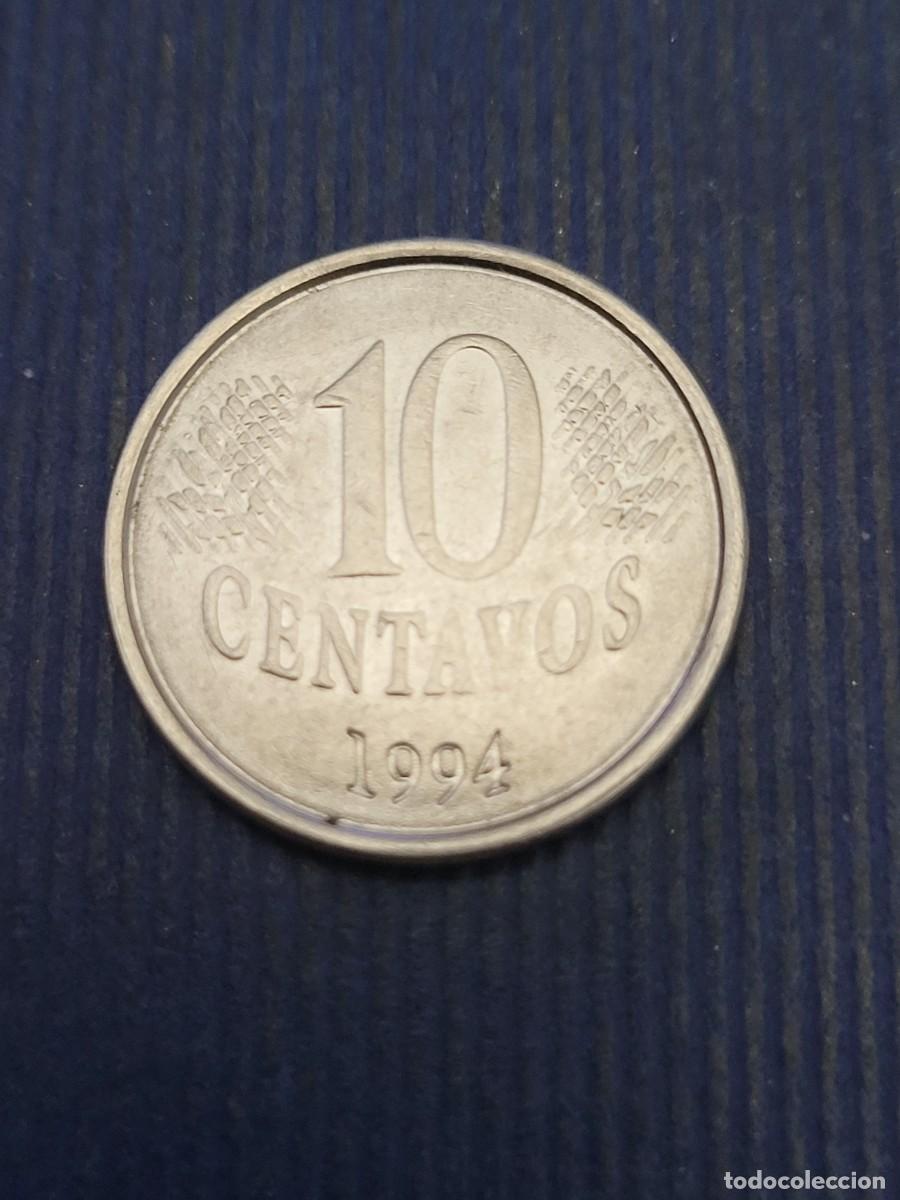 Monedas antiguas de Am&eacute;rica: Moneda 10 centavos 1994 Brasil - Foto 2