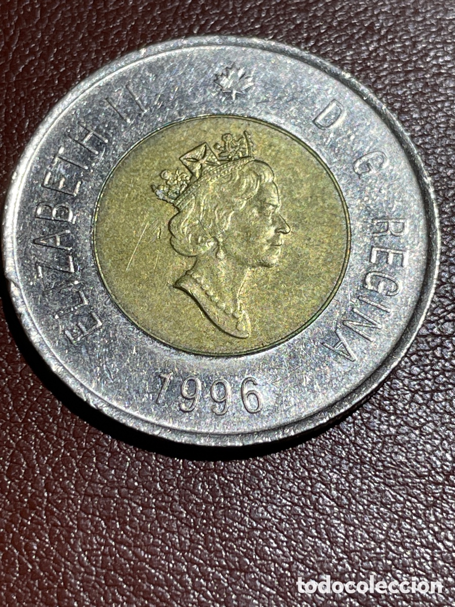 Monedas antiguas de Am&eacute;rica: Canad&aacute; 2 d&oacute;lares 1996 - Foto 1
