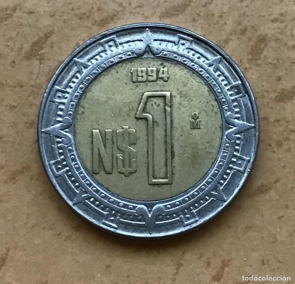 Monedas antiguas de Am&eacute;rica: 1 peso de M&eacute;xico (M&eacute;jico). A&ntilde;o 1994
