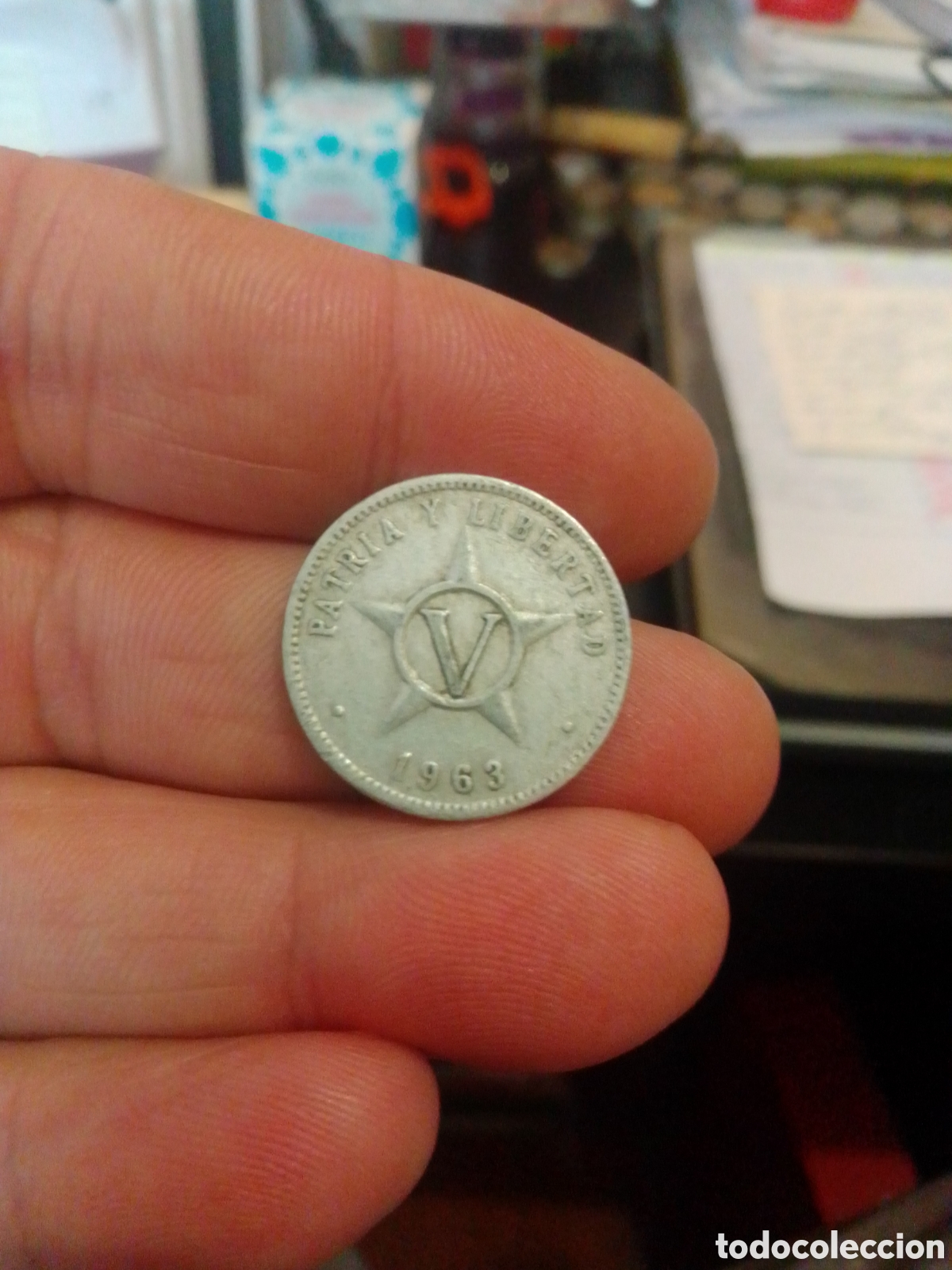 Monedas antiguas de Am&eacute;rica: 5 centavos 1963 Cuba - Foto 1