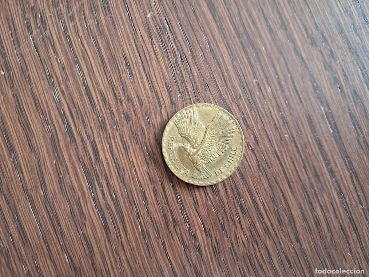 Monedas antiguas de Am&eacute;rica: moneda de Chile, 5 cent&eacute;simos, a&ntilde;o 1965. - Foto 1