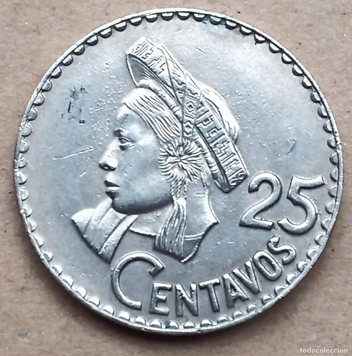 Monedas antiguas de Am&eacute;rica: GUATEMALA - 25 CENTAVOS 1969 BC - Foto 1