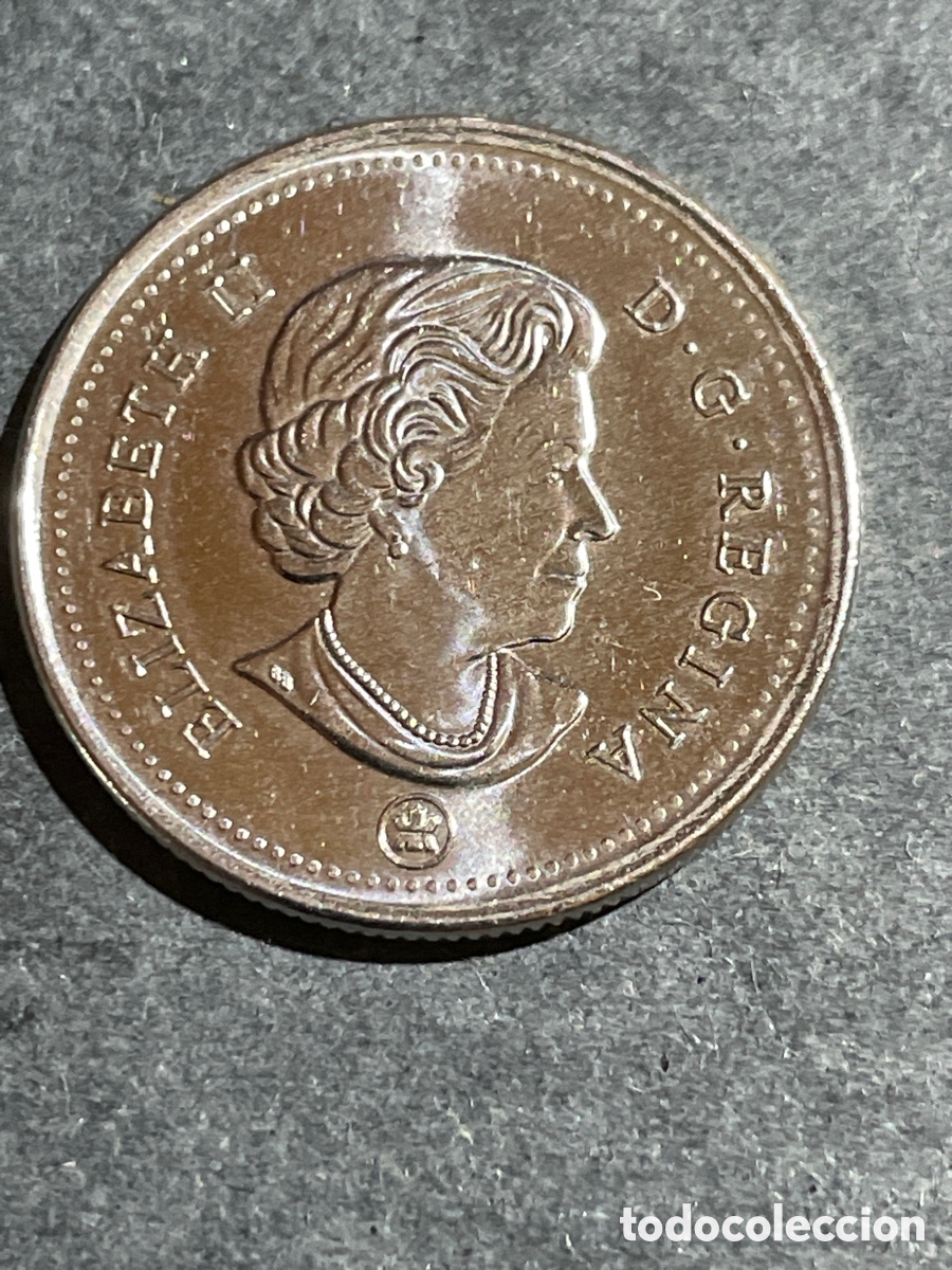 Monedas antiguas de Am&eacute;rica: Canad&aacute; 25 cent a&ntilde;o 2016 - Foto 2