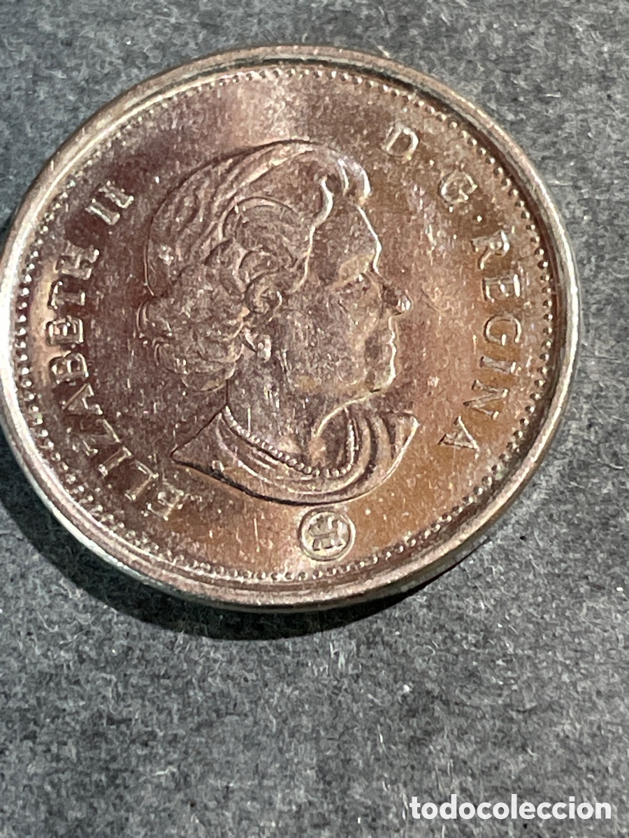 Monedas antiguas de Am&eacute;rica: Canad&aacute; 5 cent a&ntilde;o 2008 - Foto 2