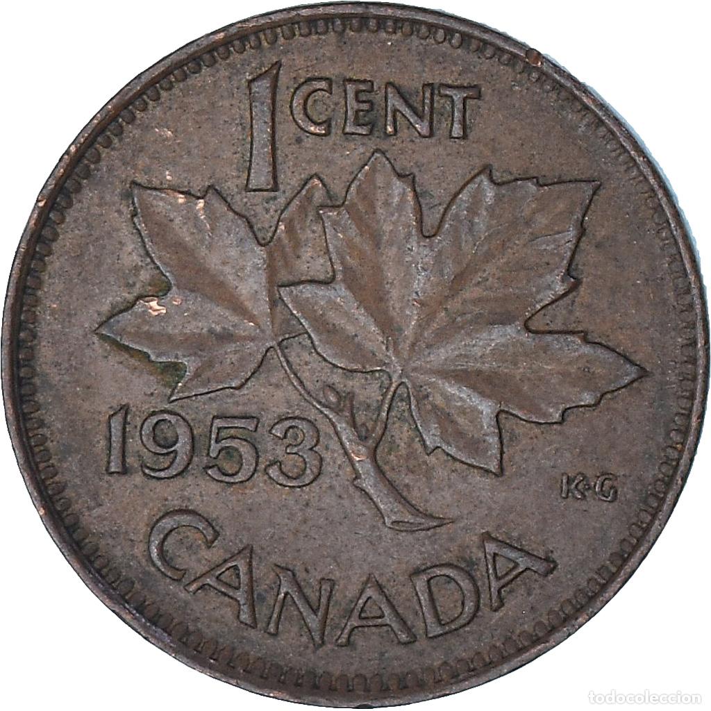 Monedas antiguas de Am&eacute;rica: [#1369479] Canad&aacute;, Cent, 1953 - Foto 2
