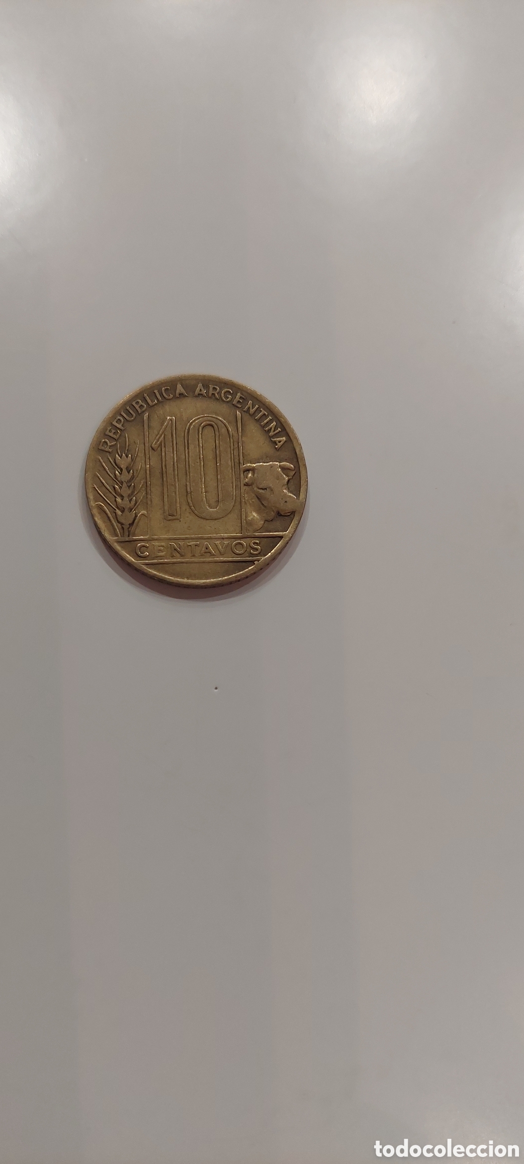 Monedas antiguas de Am&eacute;rica: Republica Argentina 10 c. - Foto 2