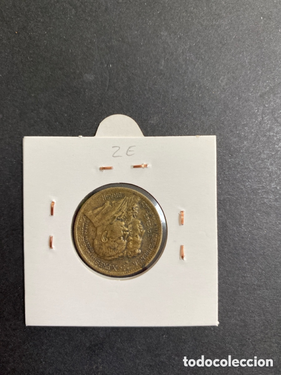 Monedas antiguas de Am&eacute;rica: Moneda de Brasil 500 reis - Foto 2