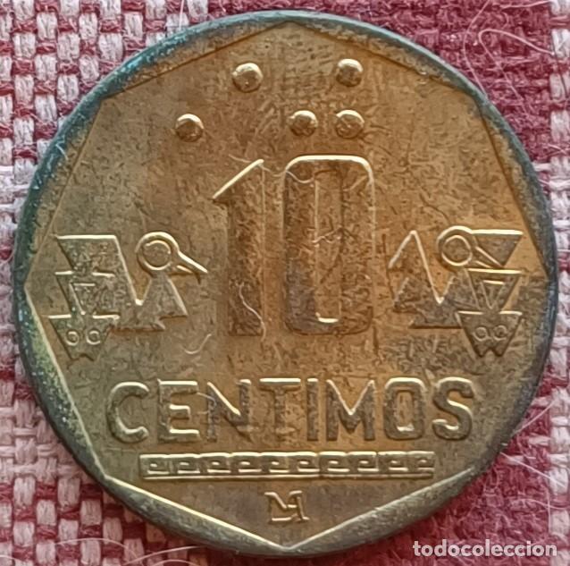 Monedas antiguas de Am&eacute;rica: Moneda de 10 c&eacute;ntimos de 1994 - Per&uacute; - Foto 1