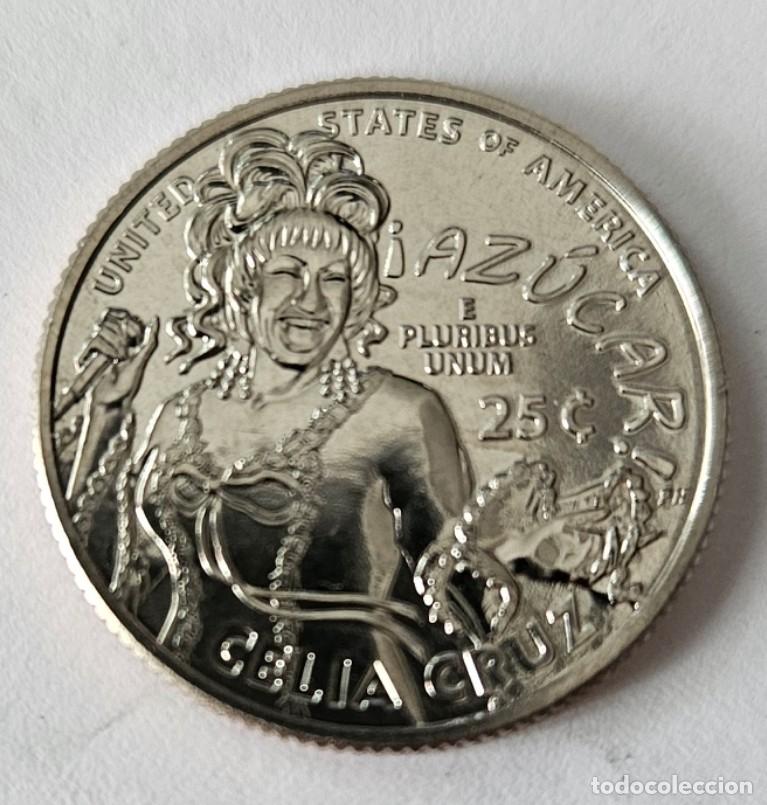 Monedas antiguas de Am&eacute;rica: QUARTER DOLAR USA 2024 - CECA S - AMERICAN WOMEN - CELIA CRUZ - SIN CIRCULAR