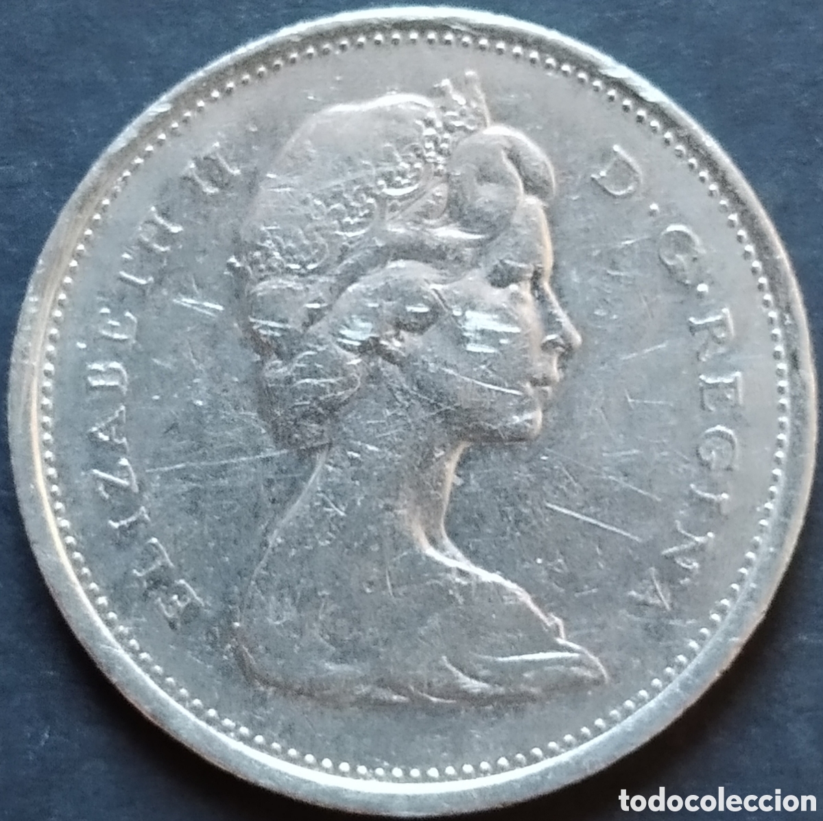 Monedas antiguas de Am&eacute;rica: MONEDA - CANAD&Aacute; 25 CENTS 1969 - Foto 2
