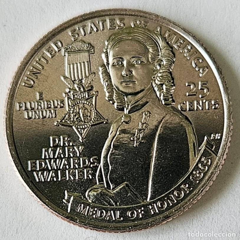 Monedas antiguas de Am&eacute;rica: QUARTER DOLAR USA 2024 - CECA D - AMERICAN WOMEN - MARY EDWARDS - SIN CIRCULAR