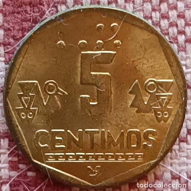 Monedas antiguas de Am&eacute;rica: Moneda de 5 c&eacute;ntimos de 1993 - Per&uacute; - Foto 2