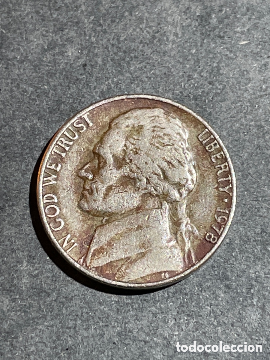 Monedas antiguas de Am&eacute;rica: EEUU. MONEDA 5 cent 1978 - Foto 2