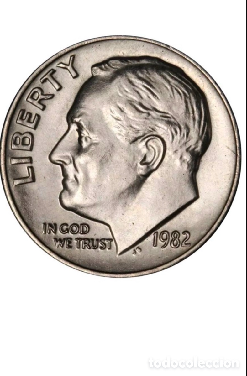 Monedas antiguas de Am&eacute;rica: Dime 1982 No &lsquo;P&rsquo; Roosevelt Dime Choice BU+ Nice Eye Appeal Strong Strike