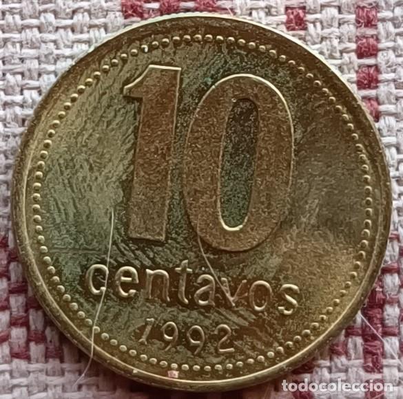 Monedas antiguas de Am&eacute;rica: Moneda de 10 centavos de 1992 - Argentina - Foto 2