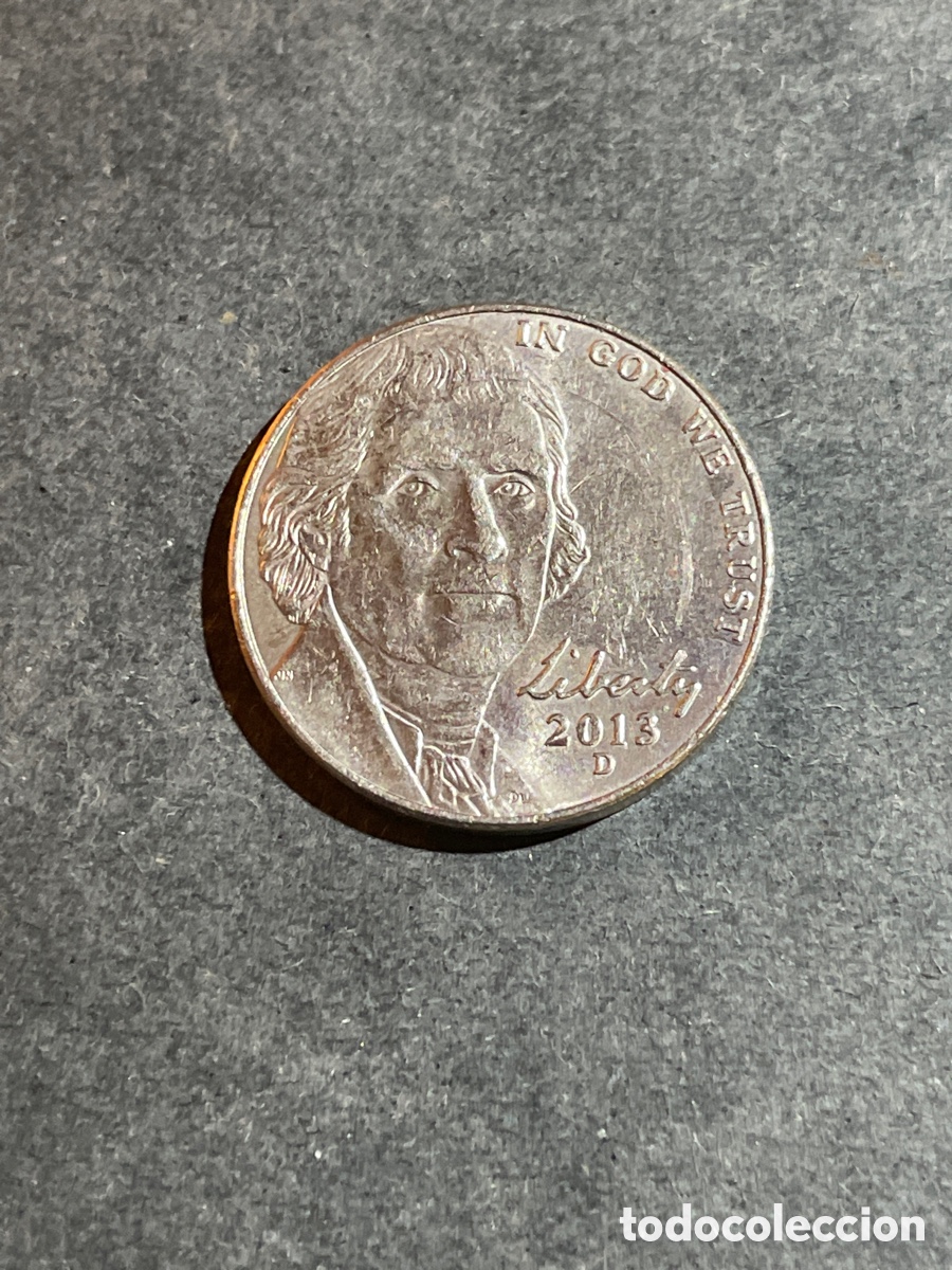 Monedas antiguas de Am&eacute;rica: EEUU 5 cent a&ntilde;o 2013 - Foto 1