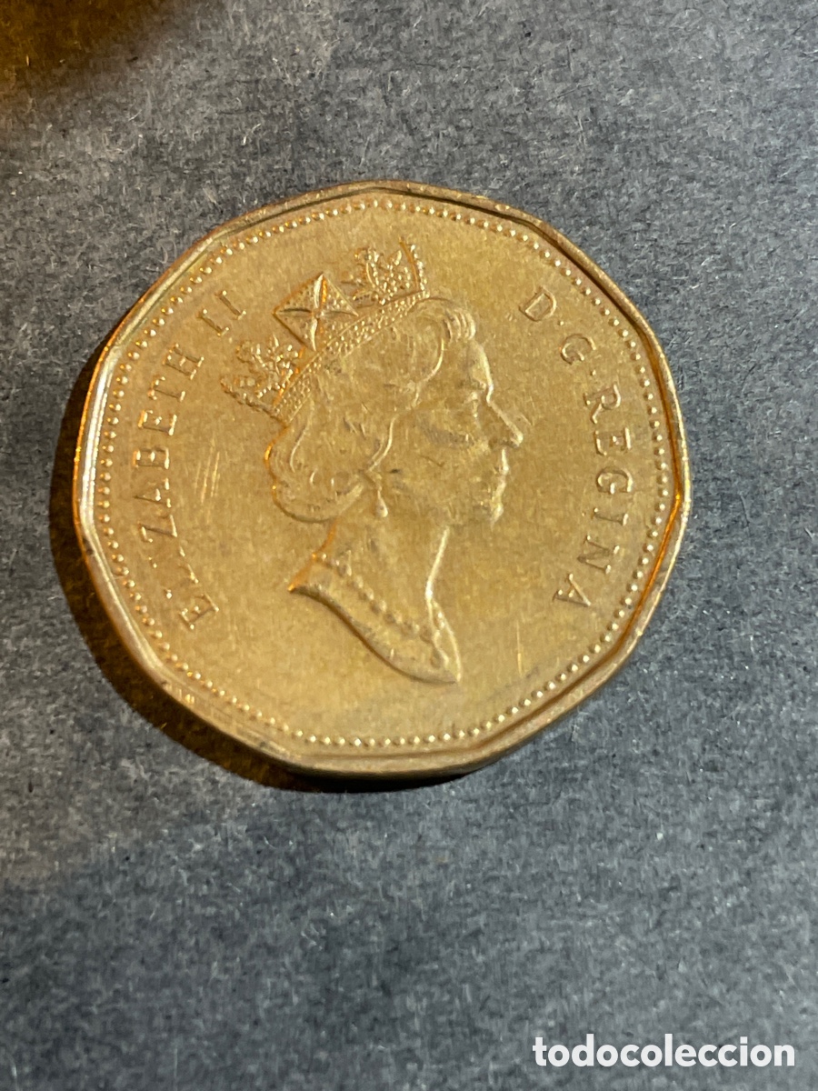 Monedas antiguas de Am&eacute;rica: Canad&aacute; 1 d&oacute;lar a&ntilde;o 1990 - Foto 2