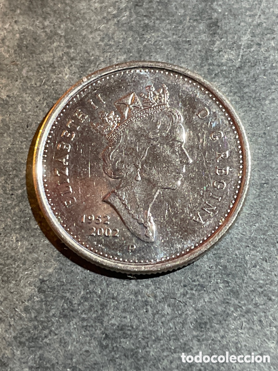 Monedas antiguas de Am&eacute;rica: Canad&aacute; reno 25 cent 2002 - Foto 2