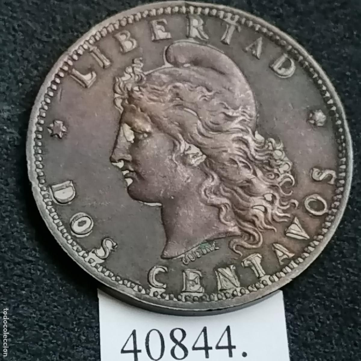 Monedas antiguas de Am&eacute;rica: Argentina 2 centavos 1890, c&eacute;ntimos - Foto 1