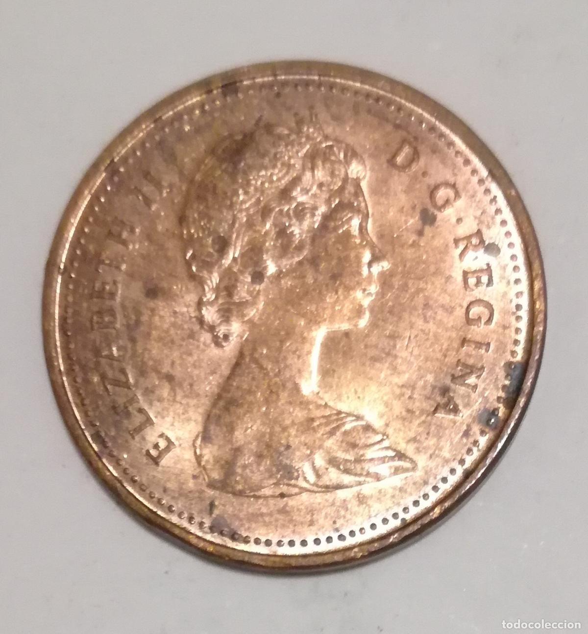 Monedas antiguas de Am&eacute;rica: Moneda de Canada: 1 cent; a&ntilde;o 1980 (Maris) - Foto 2