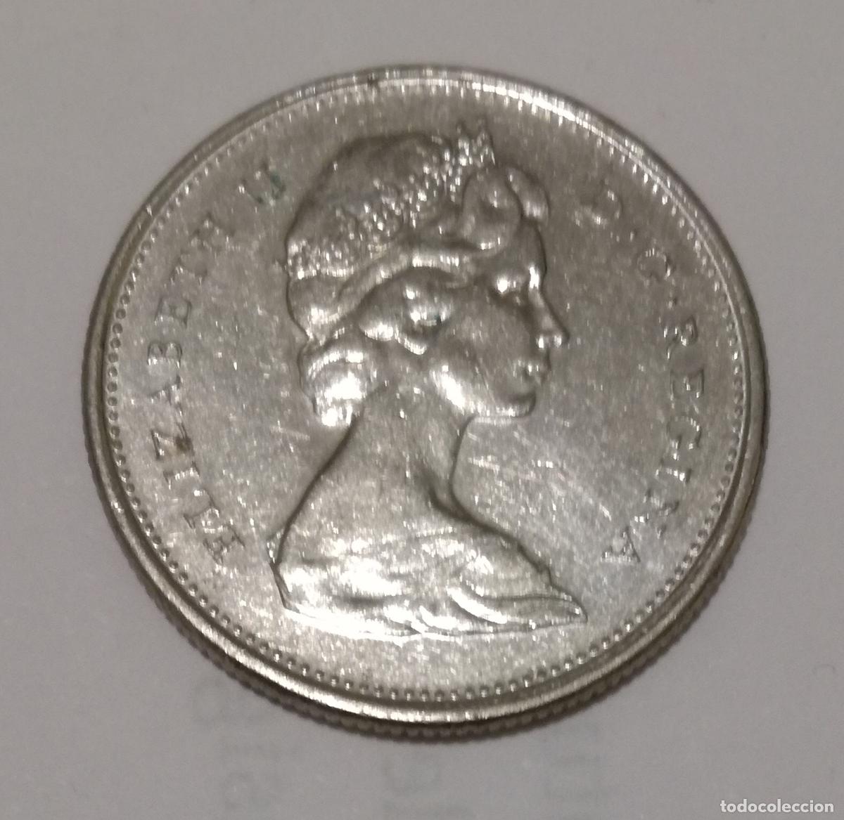 Monedas antiguas de Am&eacute;rica: Moneda de Canada: 25 cent; a&ntilde;o 1977 (Maris) - Foto 1