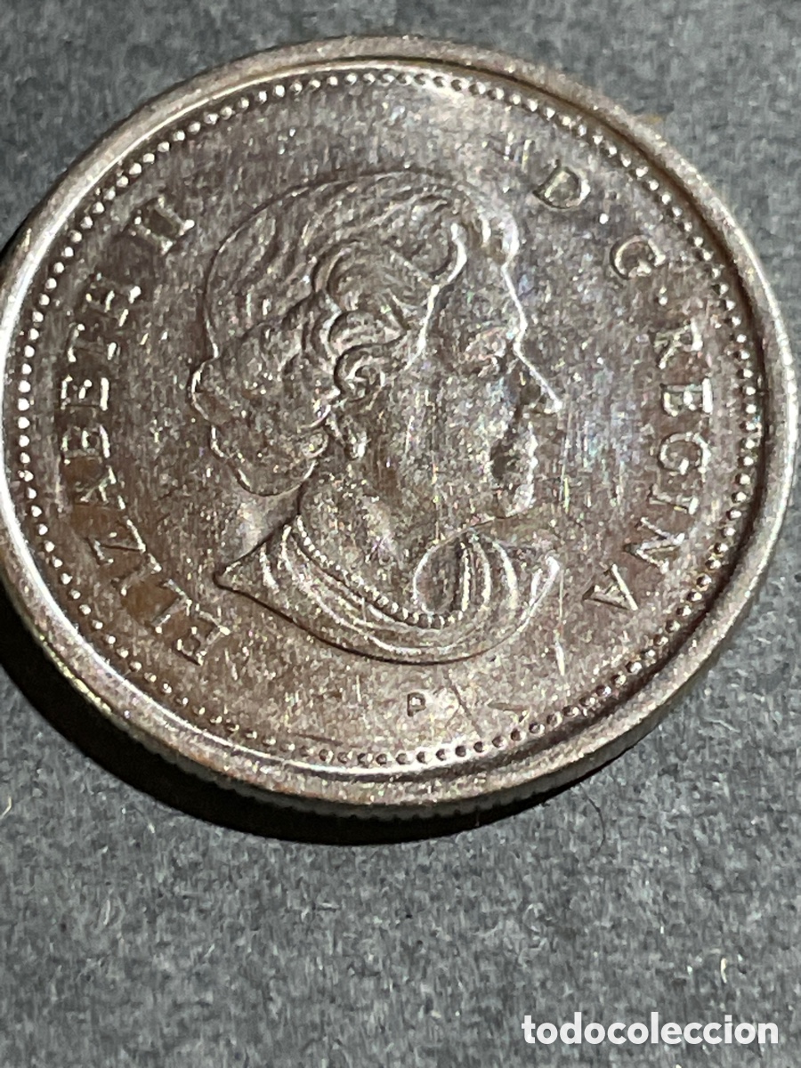 Monedas antiguas de Am&eacute;rica: Canad&aacute; 25 cent a&ntilde;o 2005 - Foto 2