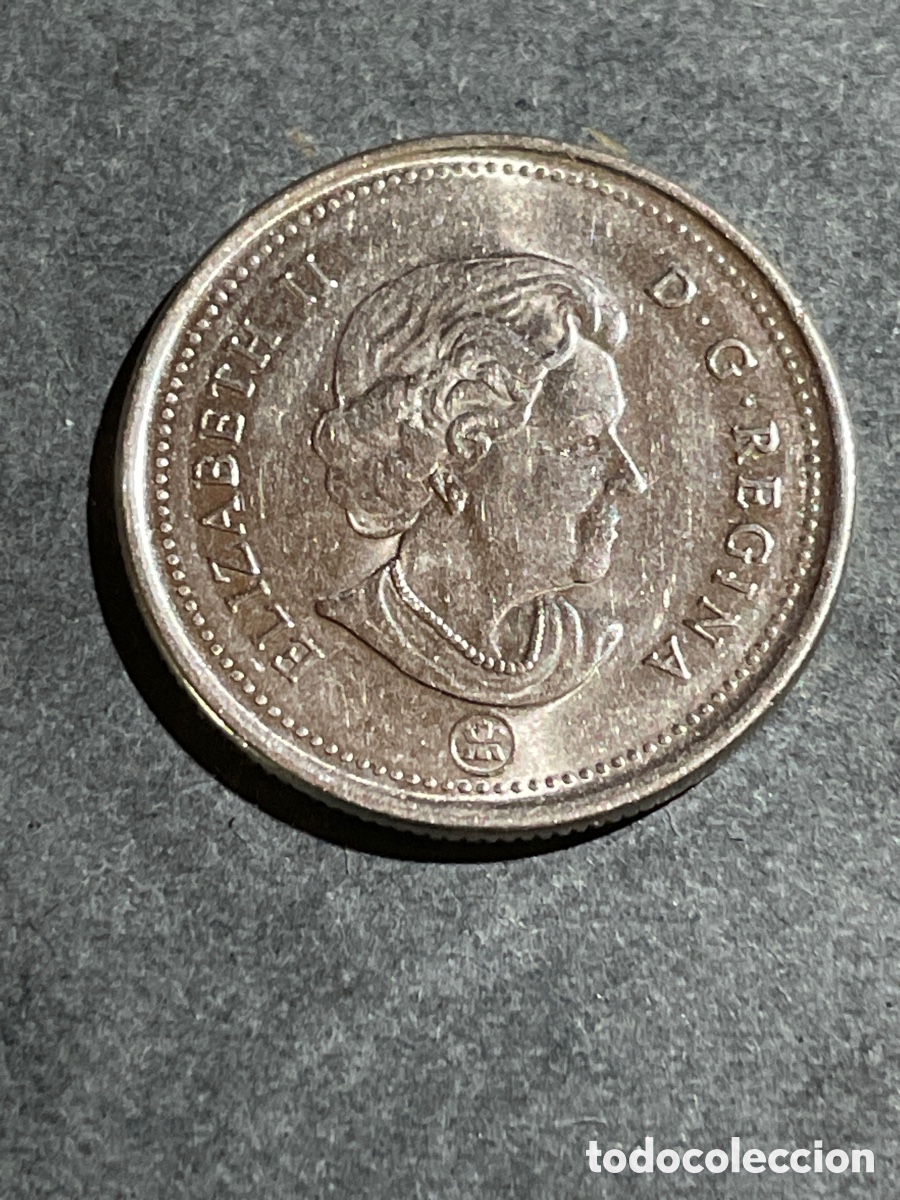 Monedas antiguas de Am&eacute;rica: Canad&aacute; 25 cent a&ntilde;o 2007 - Foto 2