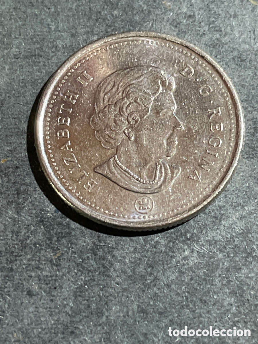 Monedas antiguas de Am&eacute;rica: Canad&aacute; 25 cent a&ntilde;o 2012 - Foto 2