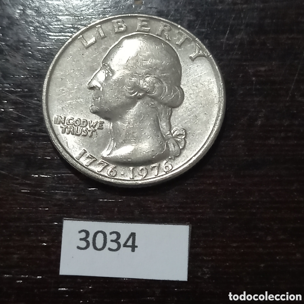 Monedas antiguas de Am&eacute;rica: USA 25 centavos 1976 - Foto 1
