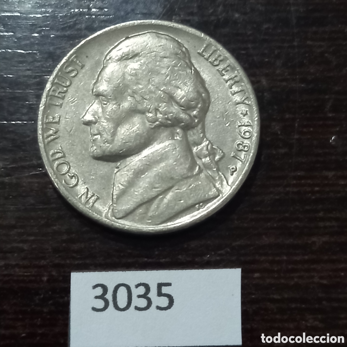 Monedas antiguas de Am&eacute;rica: USA 10 centavos 1987 - Foto 1