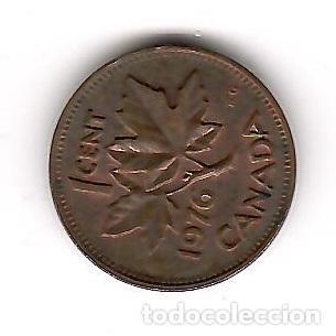Monedas antiguas de Am&eacute;rica: Moneda de Canada: 1 cent; a&ntilde;o 1976 (Maris) - Foto 2
