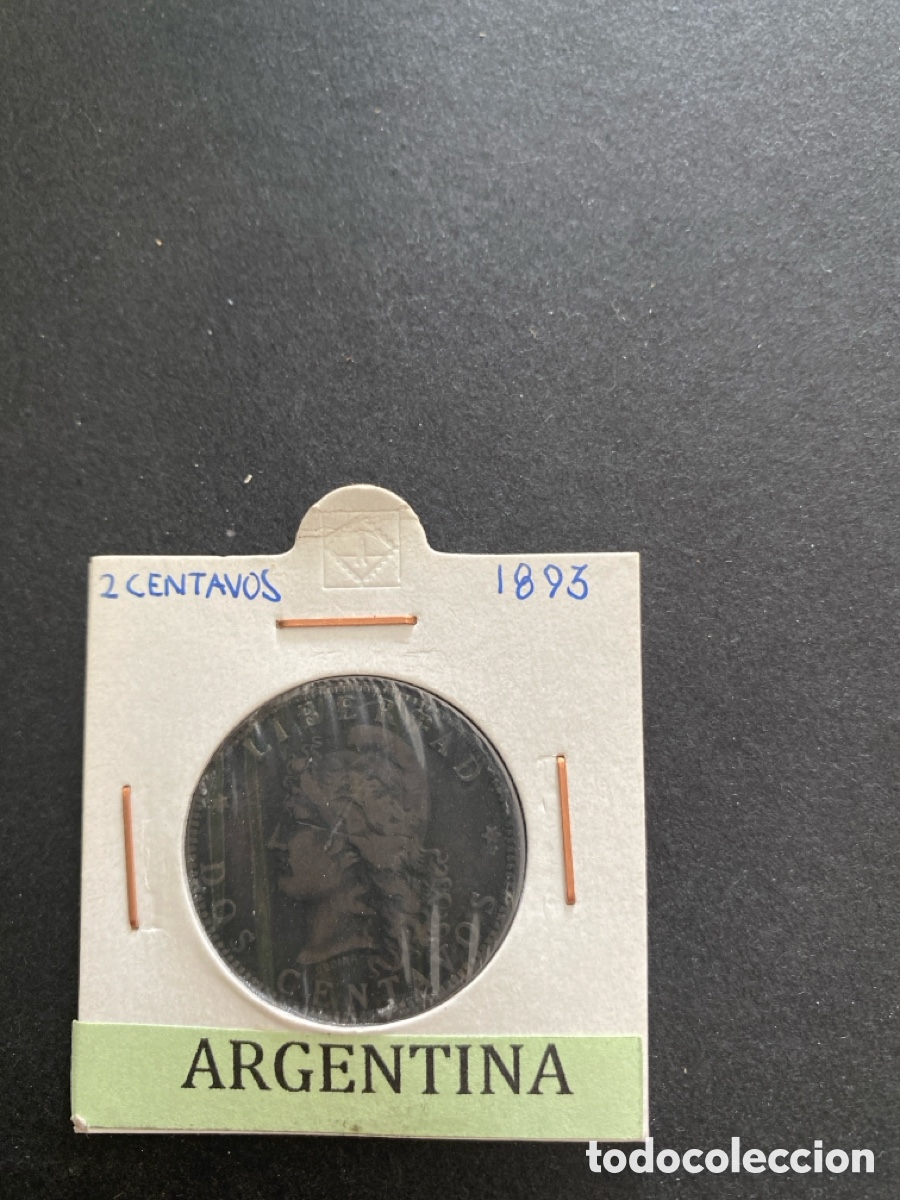 Monedas antiguas de Am&eacute;rica: Moneda de Argentina 2 centavos - Foto 1