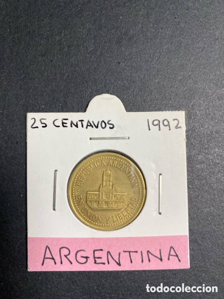 Monedas antiguas de Am&eacute;rica: Moneda de Argentina 25 centavos - Foto 1
