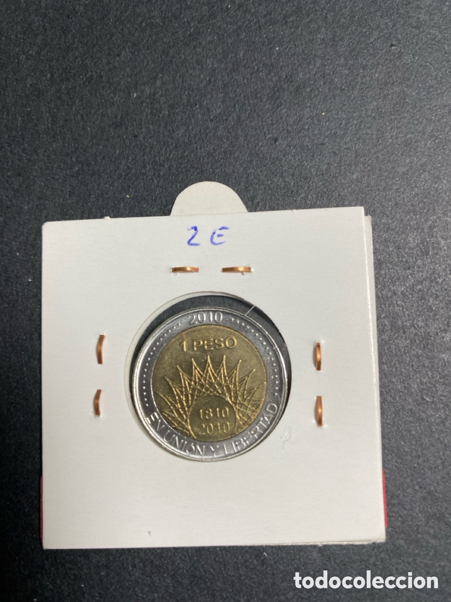 Monedas antiguas de Am&eacute;rica: Moneda de Argentina 1 peso - Foto 2