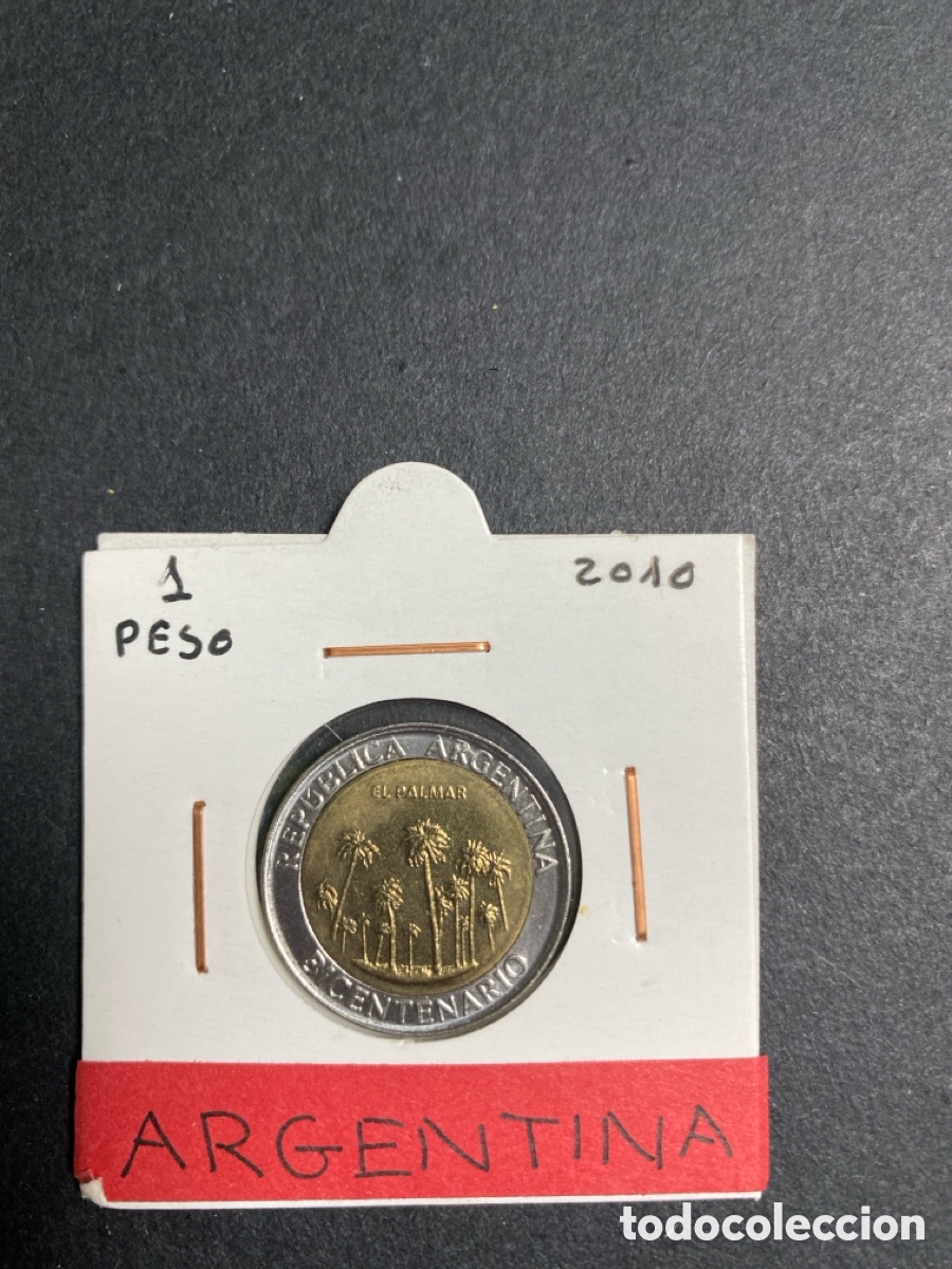 Monedas antiguas de Am&eacute;rica: Moneda de Argentina 1 peso - Foto 1
