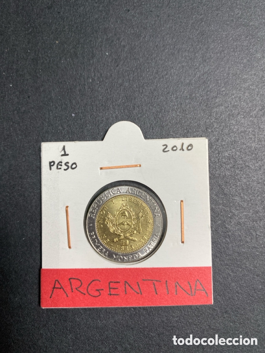Monedas antiguas de Am&eacute;rica: Moneda de Argentina 1 peso - Foto 1